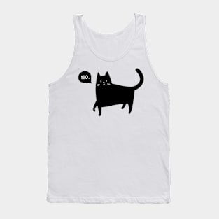 Black Cat Says No Tank Top